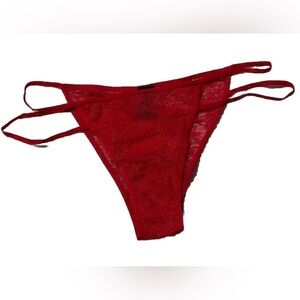 Victoria's Secret Very Sexy Itsy Mini Red Lace Strappy Panty